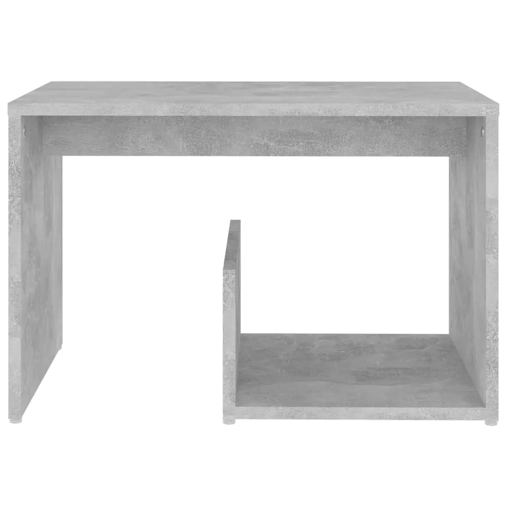 Tavolino Grigio Cemento 59x36x38 cm in Truciolato cod mxl 19281