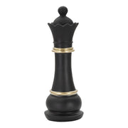 Scultura Scacchi 14, Nero, Poliresina, 9x9x25,5 cm