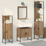 Set di mobili per il bagno 4 pcs Marrone 33 x 33 x 185.5 cm 3334410