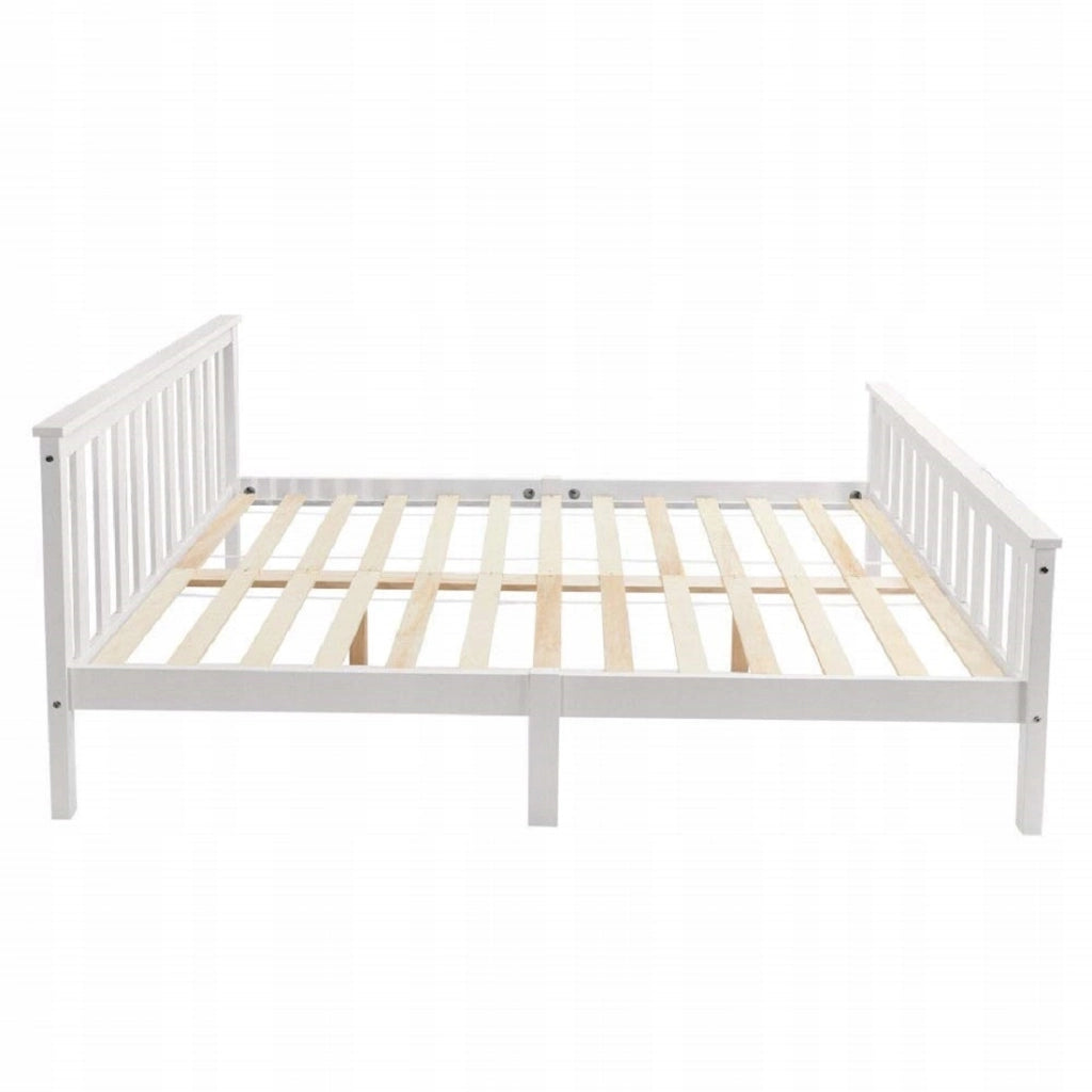 Letto 140x200 Bianco in legno - Xylo