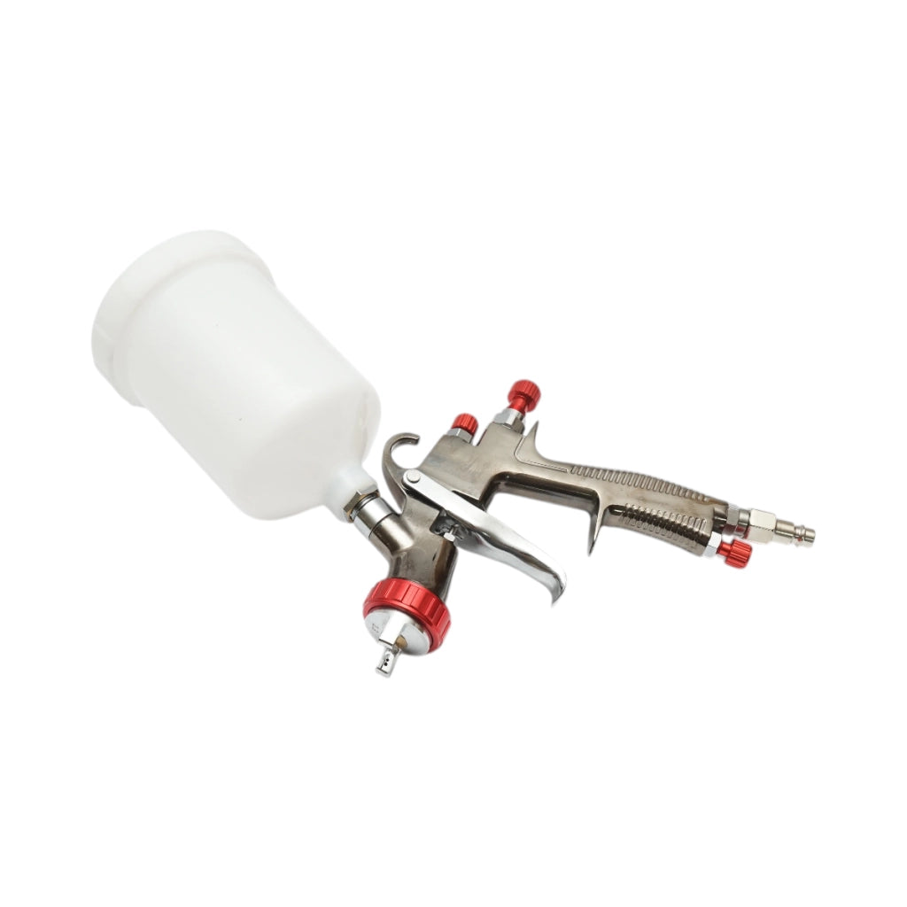 Pistola ad aria compressa professionale da 600 ml, ugello da 1,3 mm, portata 180 ml/min, pressione massima 3 bar.
