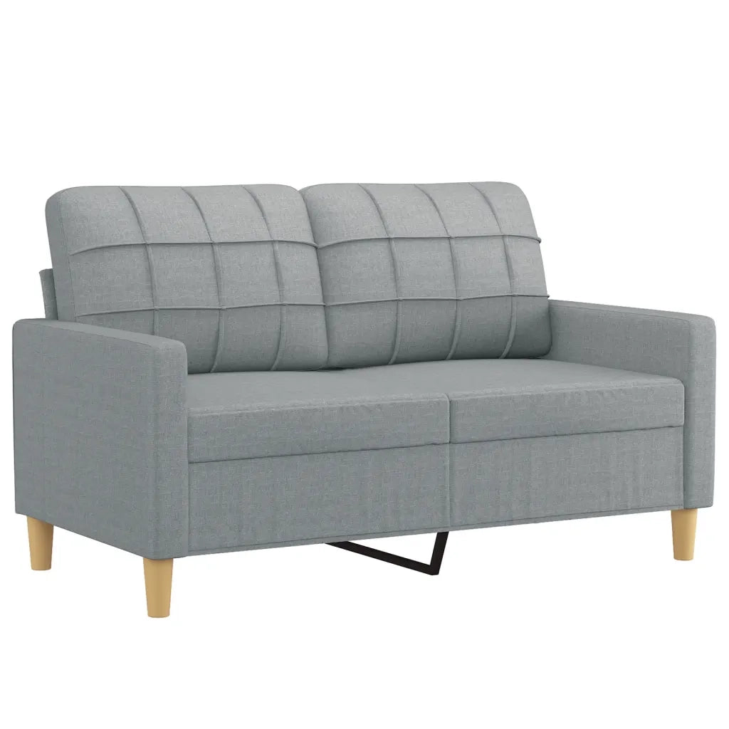Set di Divani 2 pz con Cuscini Grigio Chiaro in Tessutocod mxl 107050