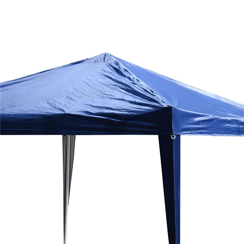 GAZEBO STRUTTURA IN ACCIAIO PIEGHEVOLE RIVESTIMENTO TESSUTO OXFORD BLU 3X3M
