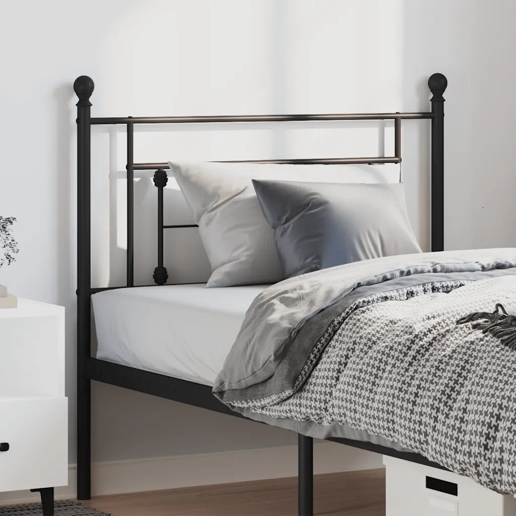 Testiera di Ricambio in Metallo Nero 100 cm 374368