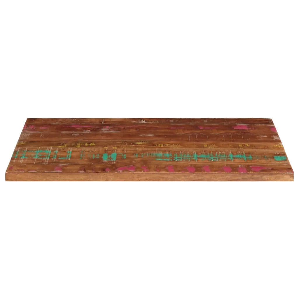 Piano Tavolo 100x60x2,5 cm Rettangolare in Massello di Recupero 371063