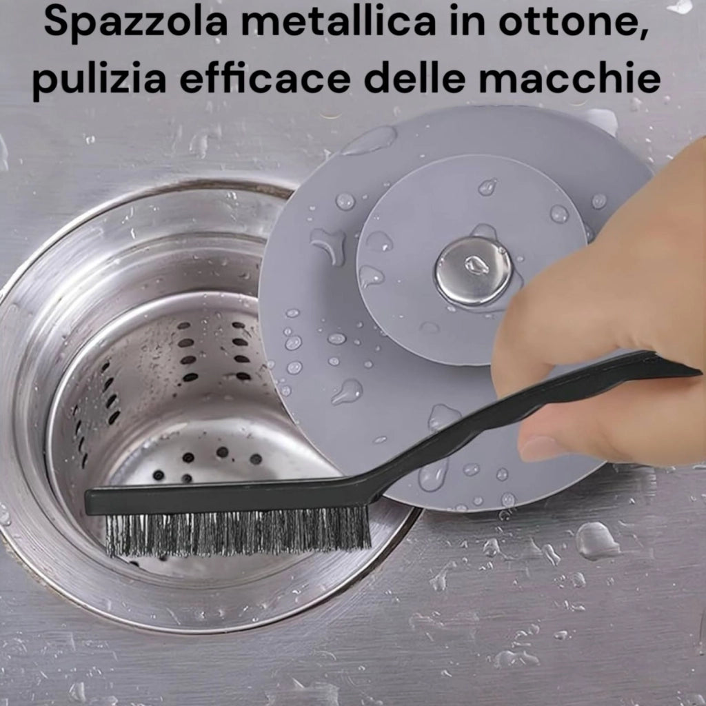 Set 4 spazzole metalliche per pulizia vernice saldatura delle scorie e ruggine