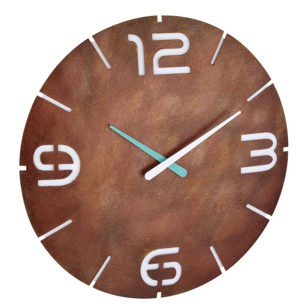 TFA-Dostmann 60.3536.08 wall/table clock Parete Quartz clock Rotondo Marrone, Bianco