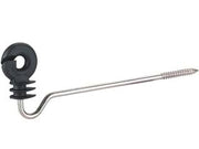 ISOLATORE ELETTRORECINZIONE AD ANELLO CON VITE LUNGA PER LEGNO- - vite zincata mm.220 - 10 pezzi KERBL