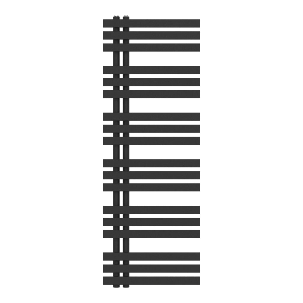 Radiatore scaldasalviette da bagno acciaio 140 x 50 cm nero 03_0010412