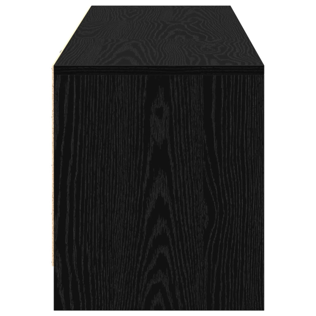 Mobile TV-Credenza per TV Rovere Nero 140 x 34 x 40 cm Legno multistrato