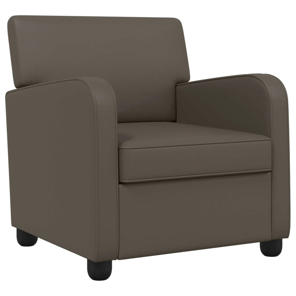 Poltrona Grigio Similpelle 42043429