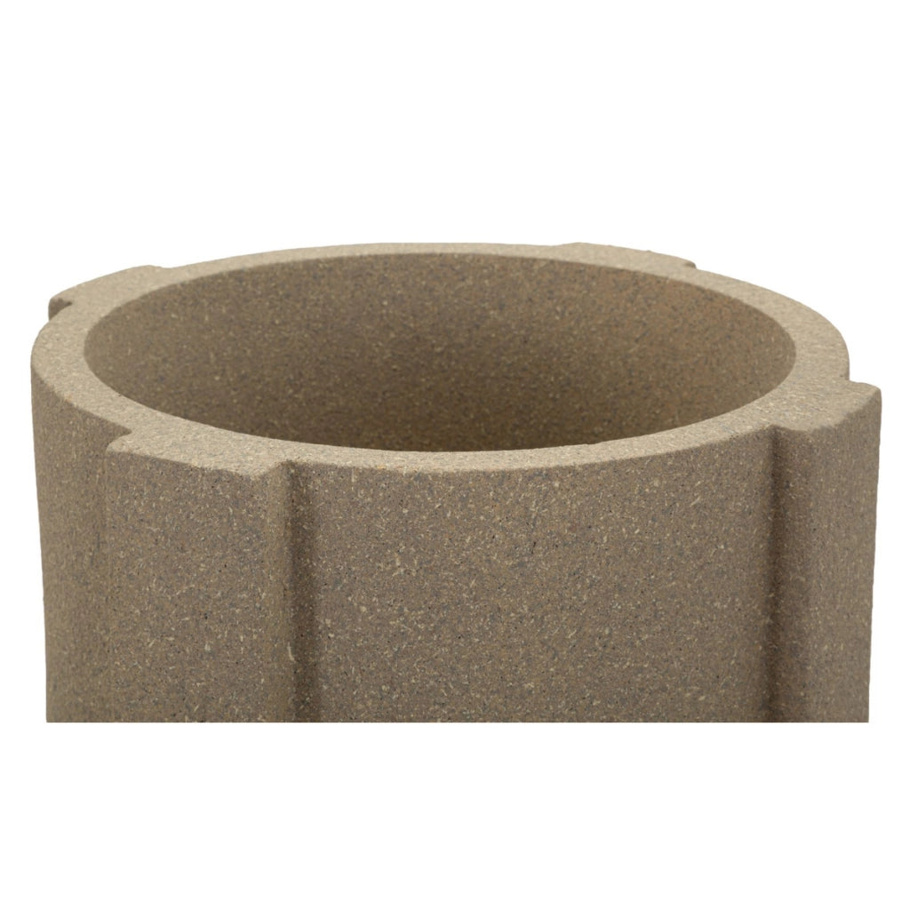 Vaso per Piante VKH1038, Marrone, Poliresina, 39x39x80,5 cm