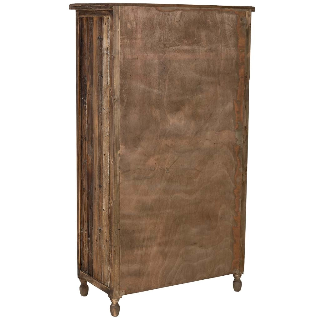 Armadio in legno 4 ante e 2 cassetti 90x45x160h cm