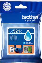 Brother LC521C cartuccia d'inchiostro 1 pz Originale Ciano