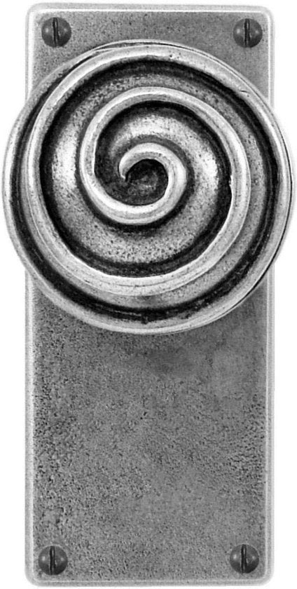 Maniglia in Ottone Swirl - Jesmond Latch/Passage - 75MM Proiezione
