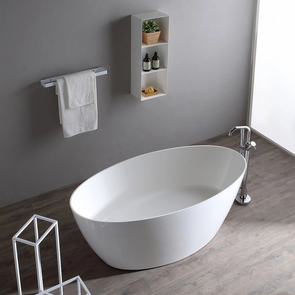 Vasca da bagno moderna in resina di marmo