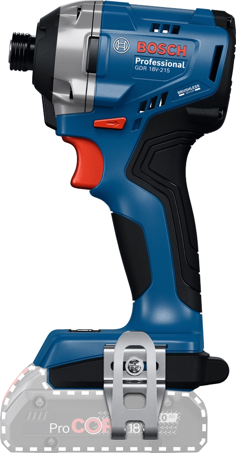 Avvitatore a impulsi 1/4" Bosch GDR 18V-215 Pro – 18V brushless 215 Nm, naked