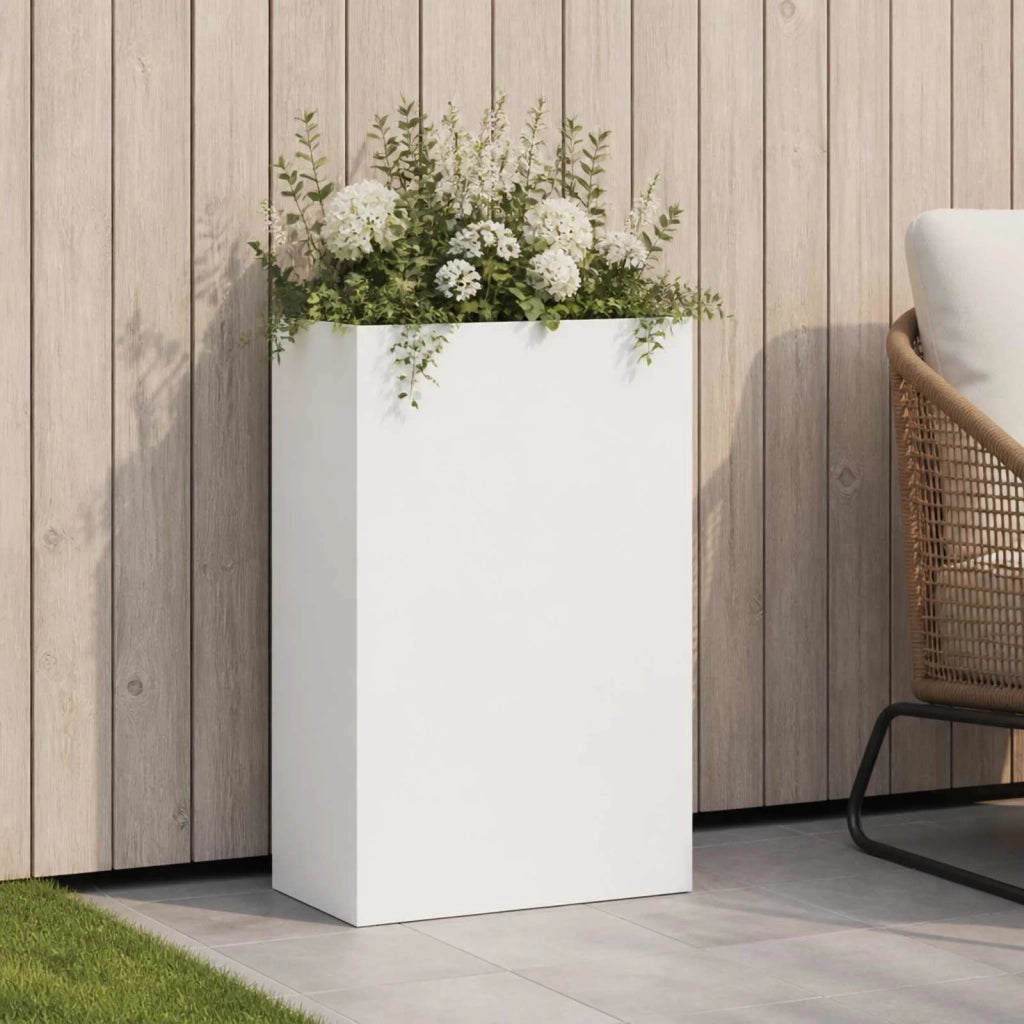 Vaso da giardino Bianco 50 x 20 x 75 cm 8005458
