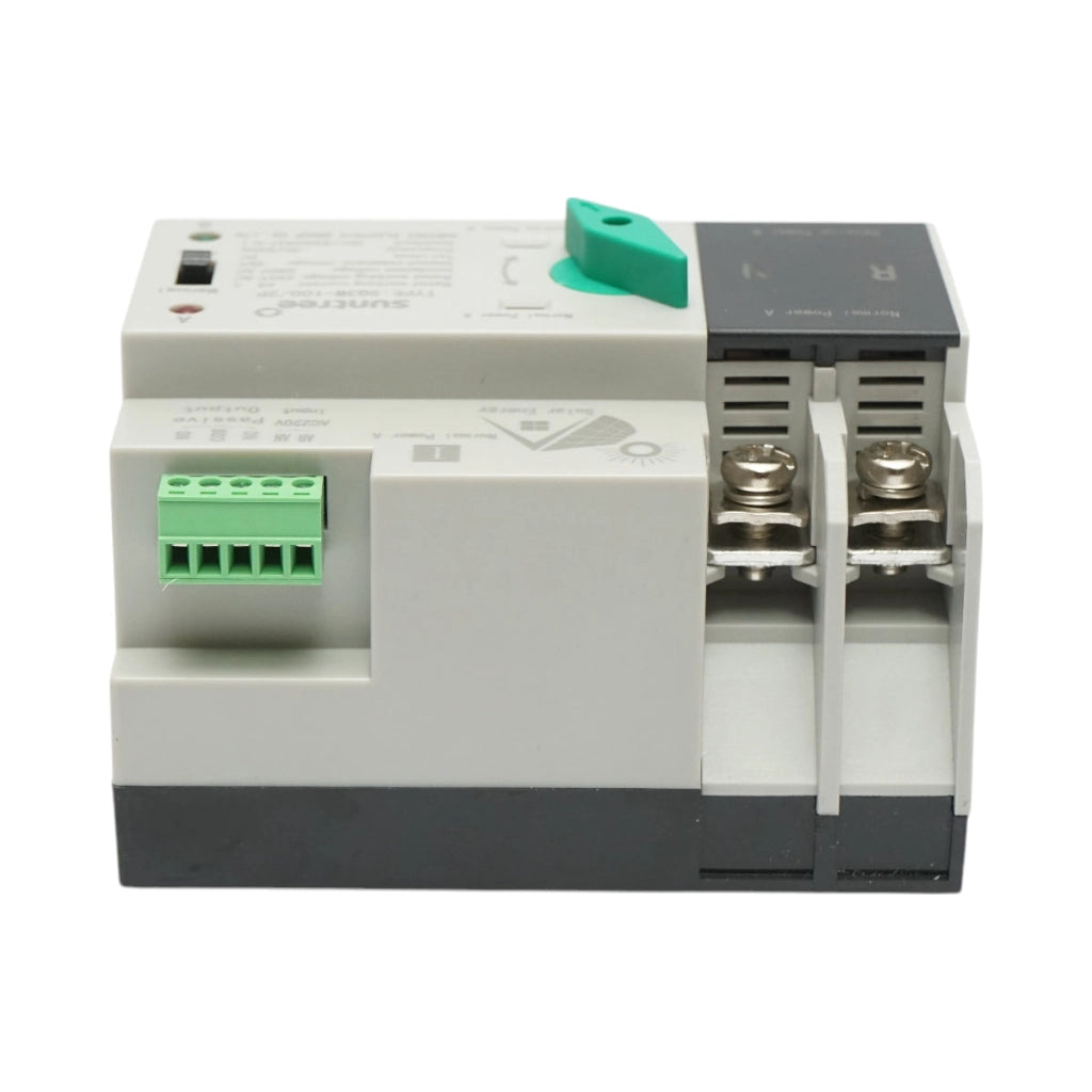 Comutatore ATS 220V monofase, separatore automatico da pannelli fotovoltaici alla rete SQ3W-100/2P Suntree