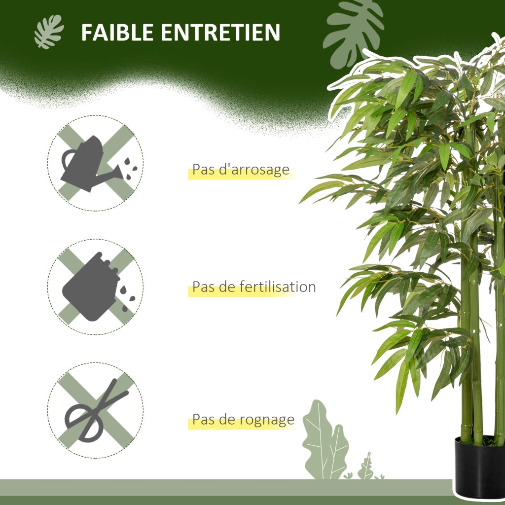 Bamb¨´ artificiale con vaso ¨C Xylo ¨C 140 cm verde decorazione interno