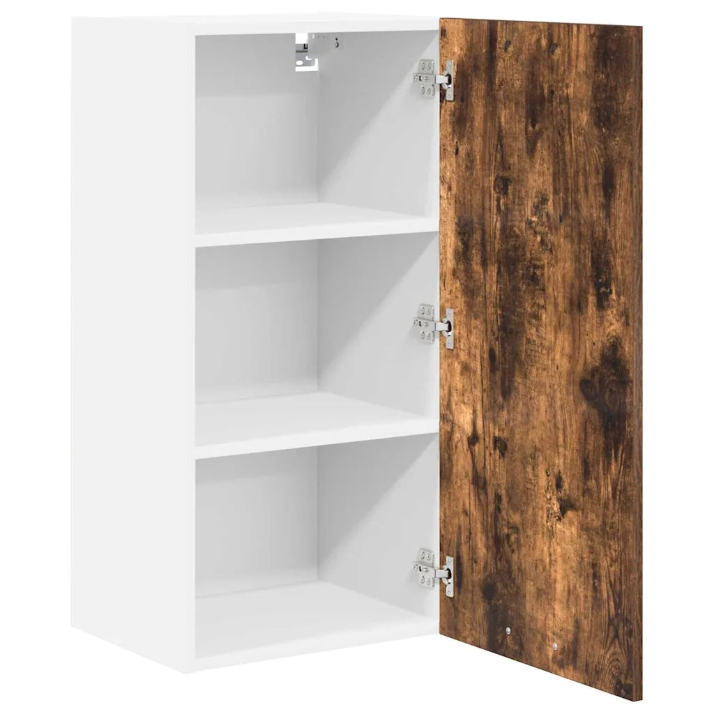 Armadio pensile Rovere Affumicato e Bianco 40 x 31 x 80 cm