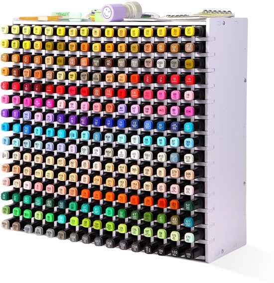 Organizzatore di matite per ufficio, contenitore per matite, pastelli e pennarelli, piccola scatola di ripostaggio in legno per casa, ufficio e scuola (240 cassette)