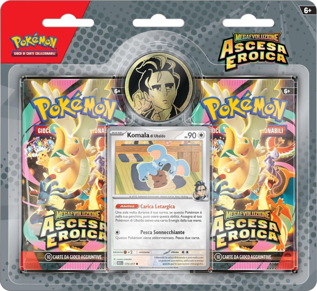 Pokemon GCC Megaevoluzione Ascesa Eroica, Collezione Ubaldo,The Pokemon Company,Eta 6+
