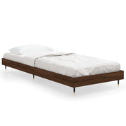 Letto singolo | Letto per adulti | Giroletto senza Materasso Rovere Marrone 75x190cm in Truciolato
