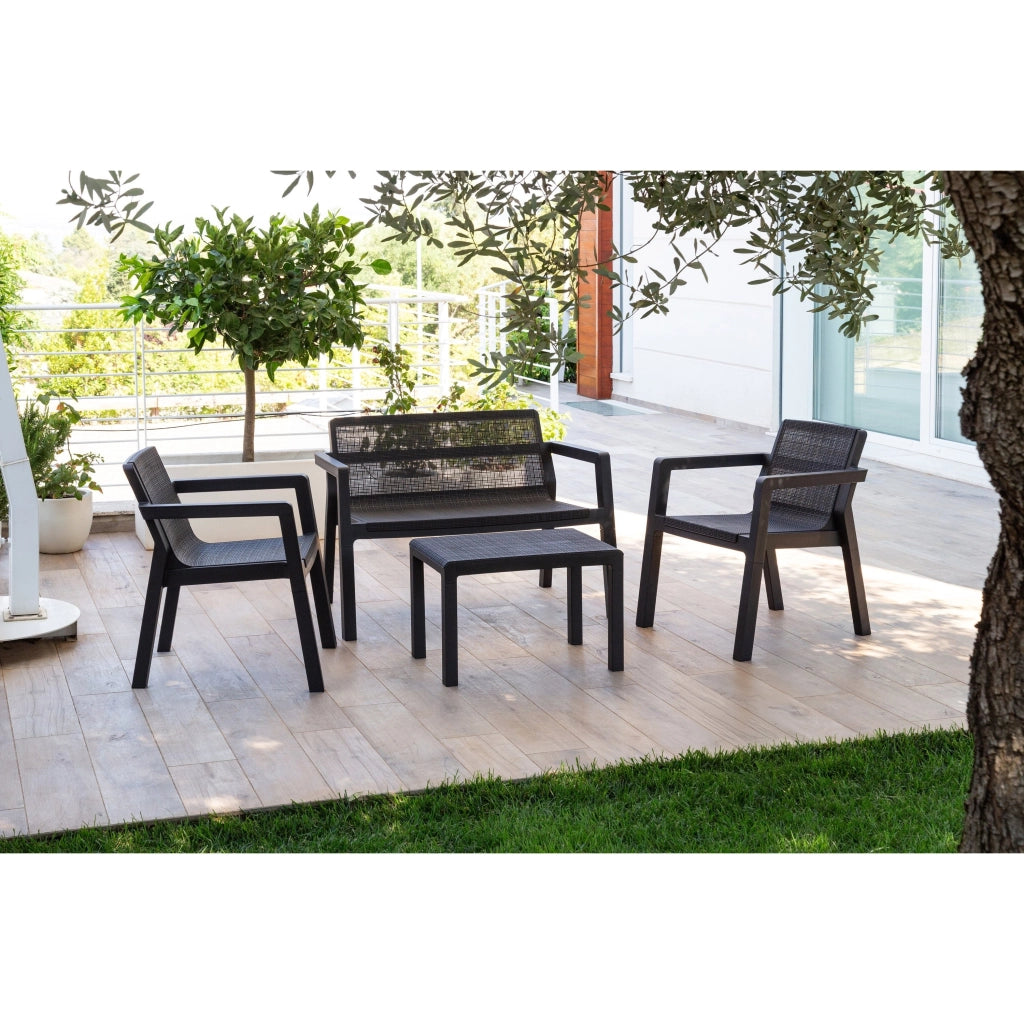 Toomax SET SALOTTO RIVIERA ANTRACITE SCURO CON DIVANO