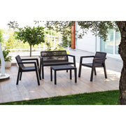 Toomax SET SALOTTO RIVIERA ANTRACITE SCURO CON DIVANO