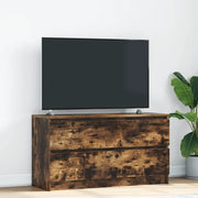 Mobile TV Rovere Fumo 100x35x54 cm in Legno Multistrato