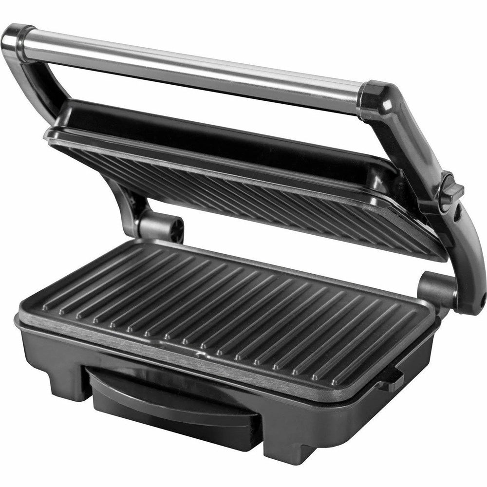 Trade Shop - Bistecchiera Elettrica 1500 Watt Piastre In Alluminio Antiaderente Maniglia Termo-isolata -