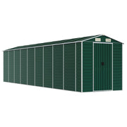 Casetta da giardino cabina ripostiglio casetta da esterno robusta casetta per attrezzi 191 x 810 x 198 cm acciaio zincato verde 02_0022355