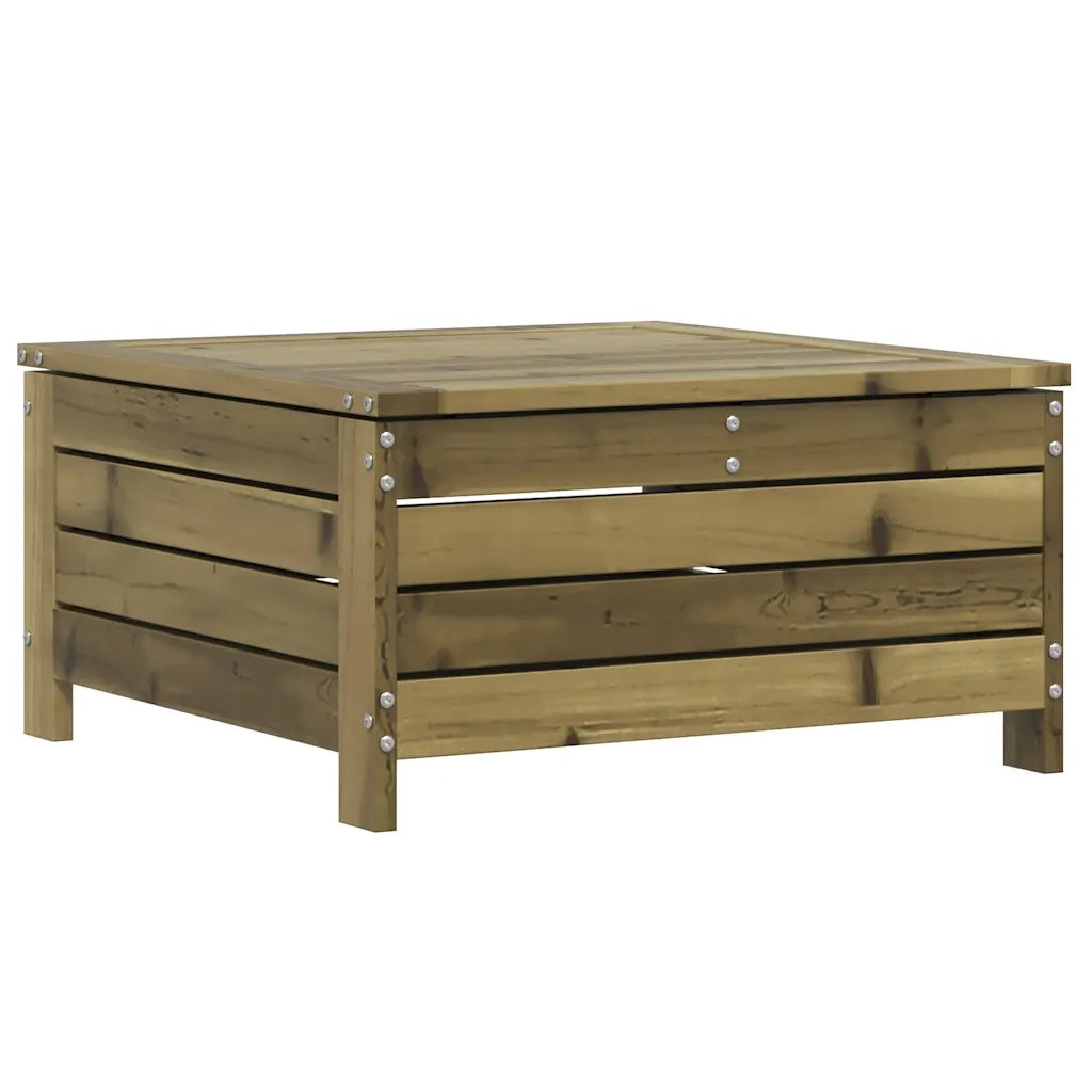 Poggiapiedi da Giardino 62x63,5x32 cm Legno Impregnato di Pino 844902