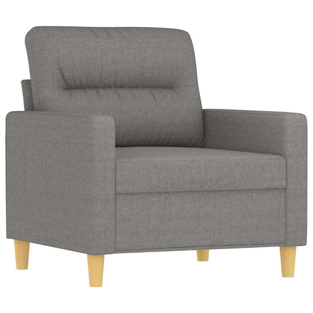 Poltrona Grigio Scuro 60 cm in Tessuto 348776