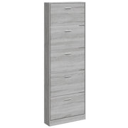 Scarpiera | Mobile per scarpe Grigio Sonoma 59x17x169 cm in Legno Multistrato
