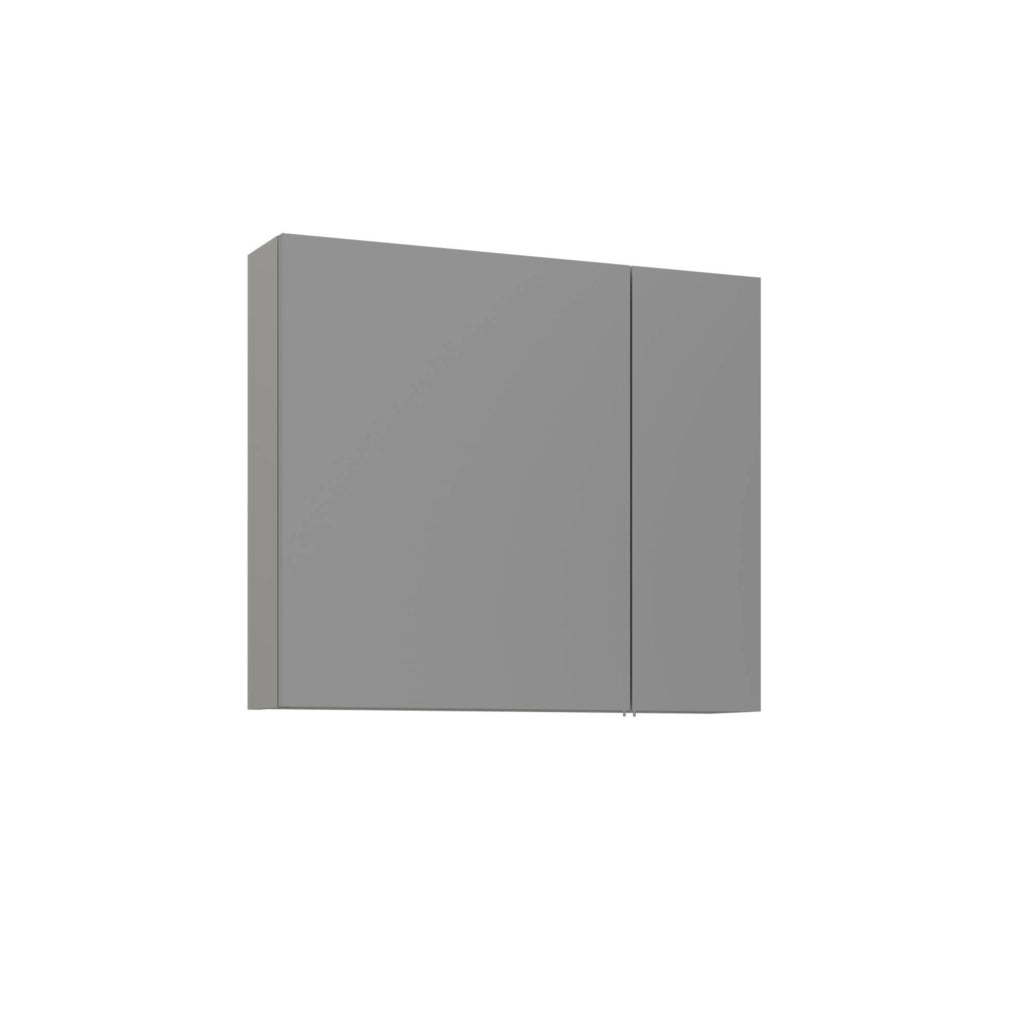 Mobile da bagno con specchio "Bari 80" - 75 x 16 x 66 cm - Cashmere opaco