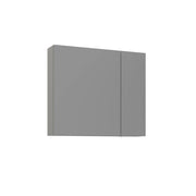 Mobile da bagno con specchio "Bari 80" - 75 x 16 x 66 cm - Cashmere opaco