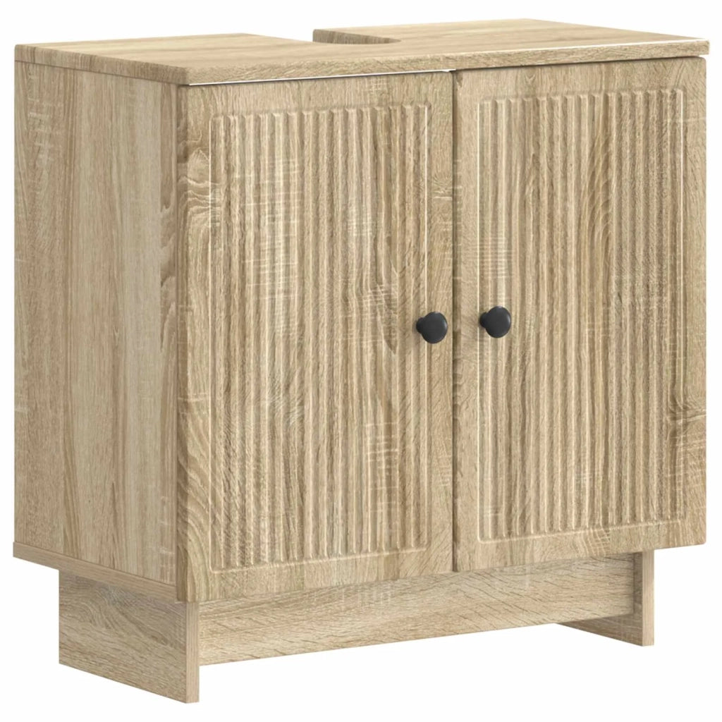 Armadio per Lavabo da Bagno EDE Rovere Sonoma 895907