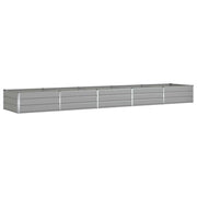 Fioriera | Cassetta per fiori | Vaso Grigio chiaro 480 x 100 x 45 cm Acciaio zincato