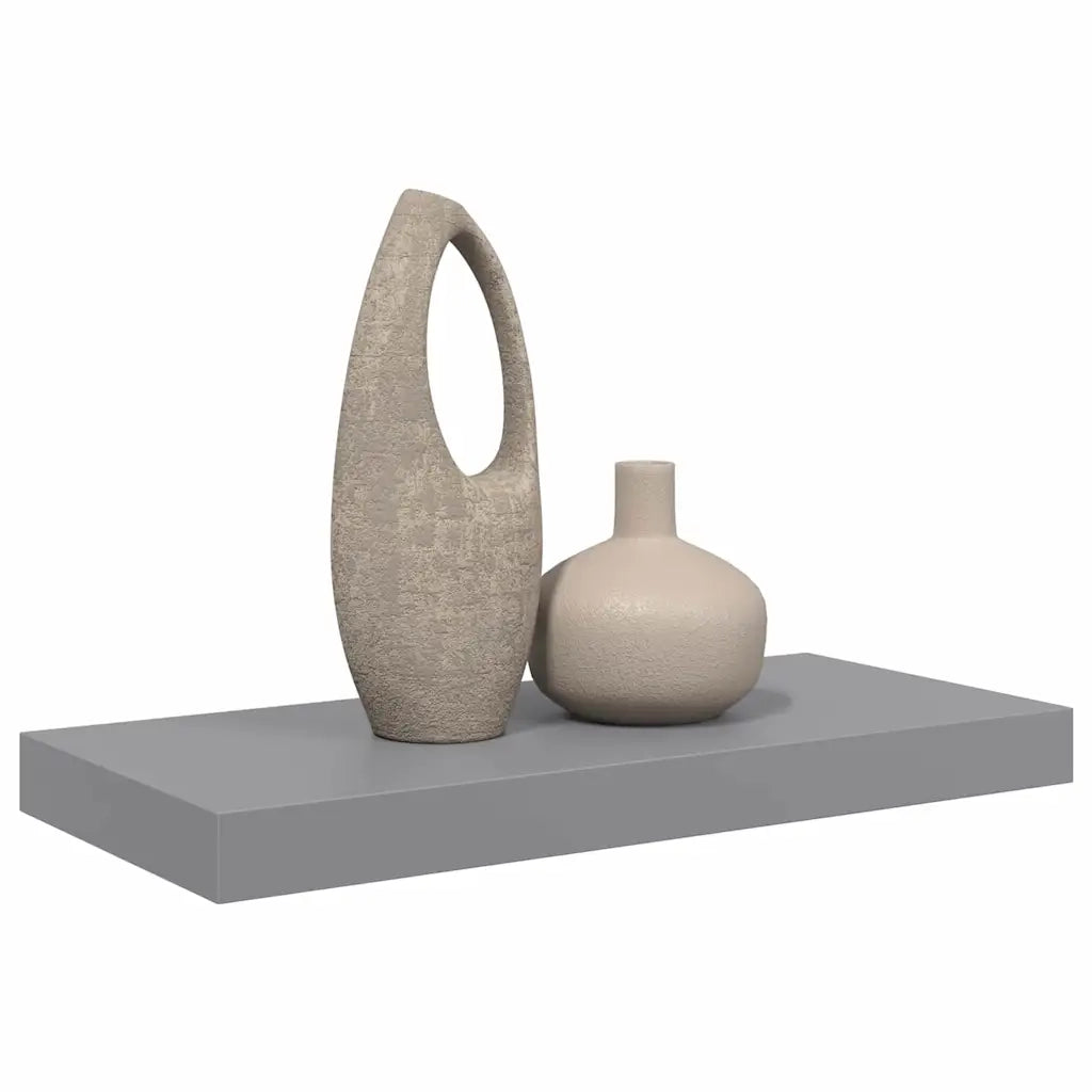 Scaffale a Parete Grigio 50x23x3,8 cm in MDF cod mxl 33349