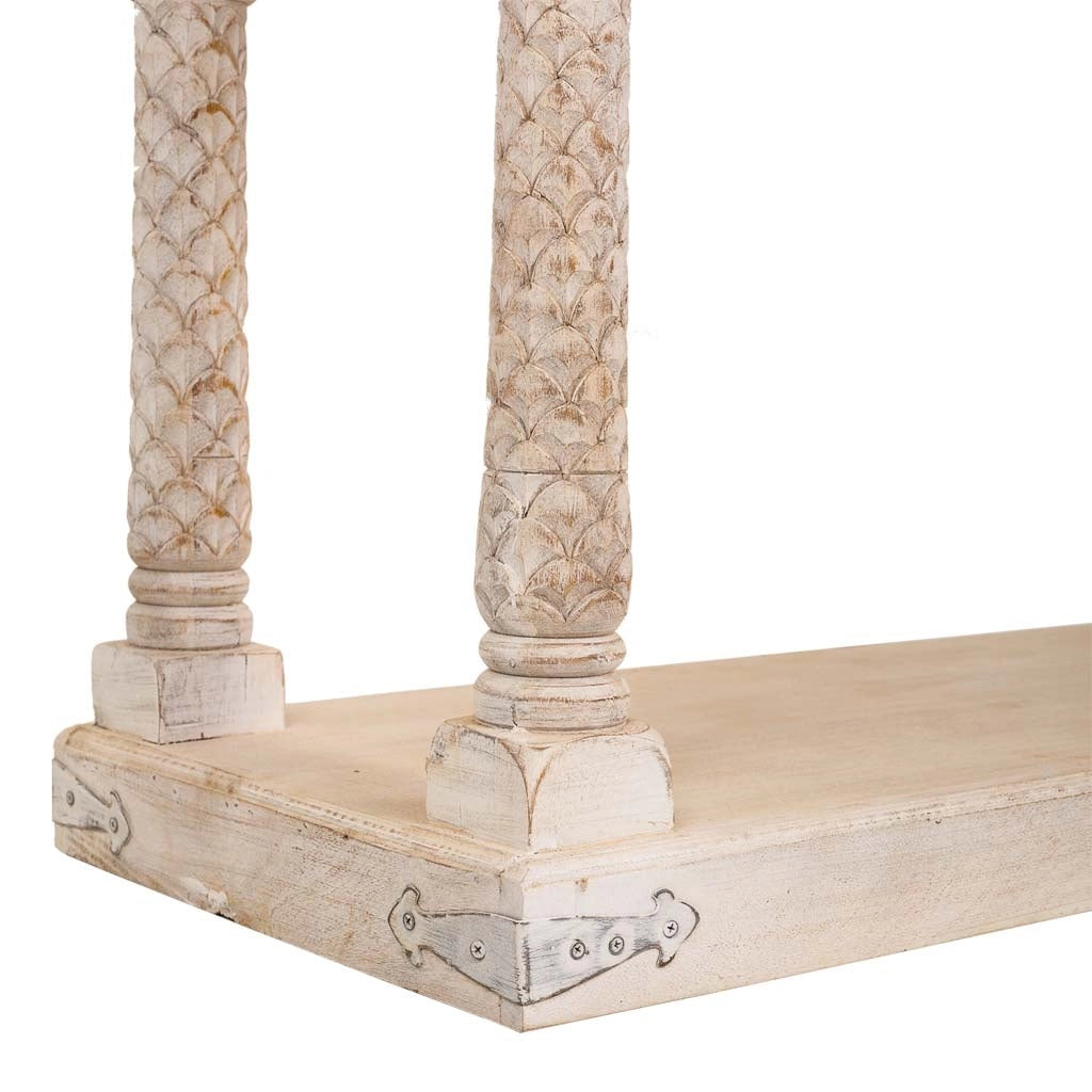 Mueble de entrada in legno finitura artigianale 196x46x97h cm