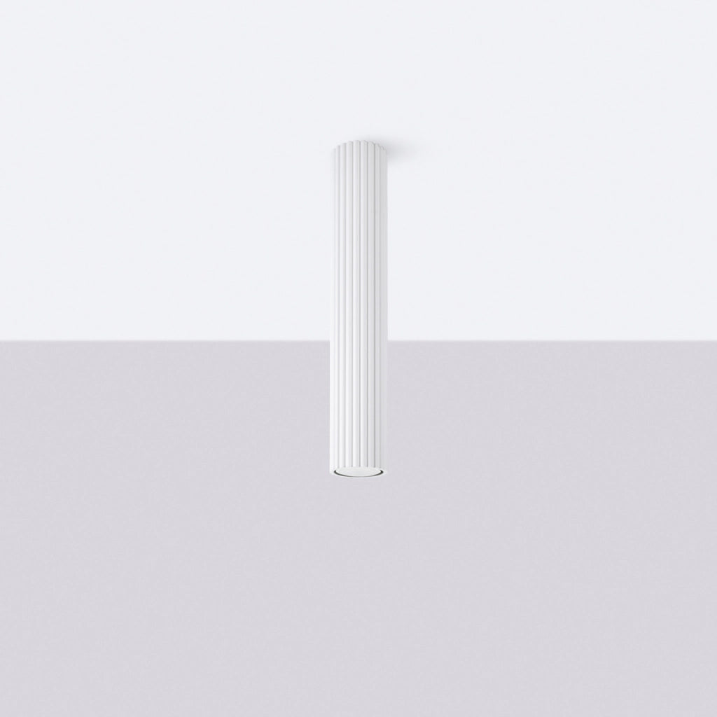 Spot soffitto GRAVIO bianco tubo rigato 40cm 1xGU10