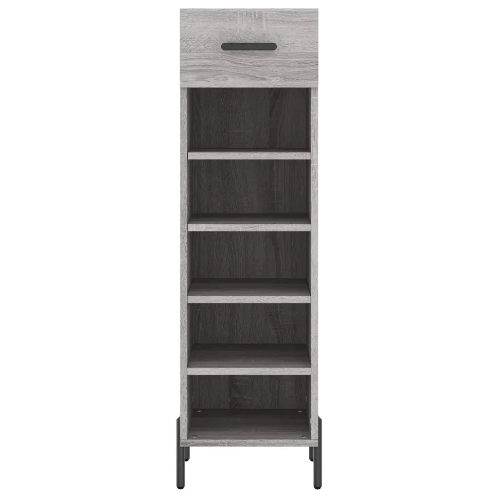 Scarpiera Grigio Sonoma 30x35x105 cm in Legno Multistrato 829690