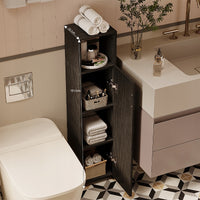 MOBILE DA BAGNO A COLONNA STRETTO LOFT NERO – MODERNO 101 CM