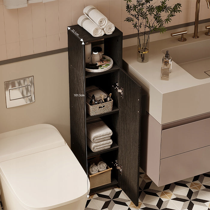 MOBILE DA BAGNO A COLONNA STRETTO LOFT NERO – MODERNO 101 CM