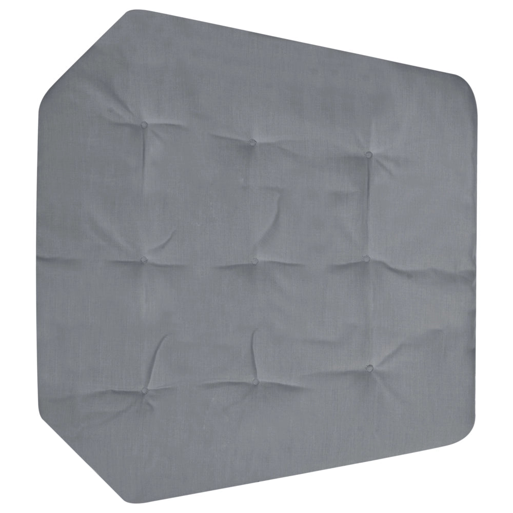 Sedia a dondolo sospesa Grigio scuro Supporto metallico in corda Cuscino morbido per seduta Boho Rustico Soggiorno Terrazza