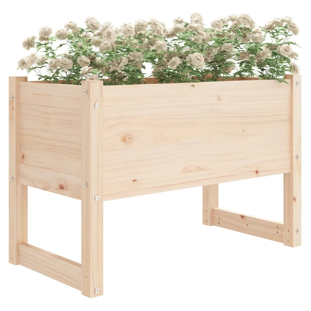 Fioriera | Cassetta per fiori | Vaso 78x40x52 cm in Legno Massello di Pino