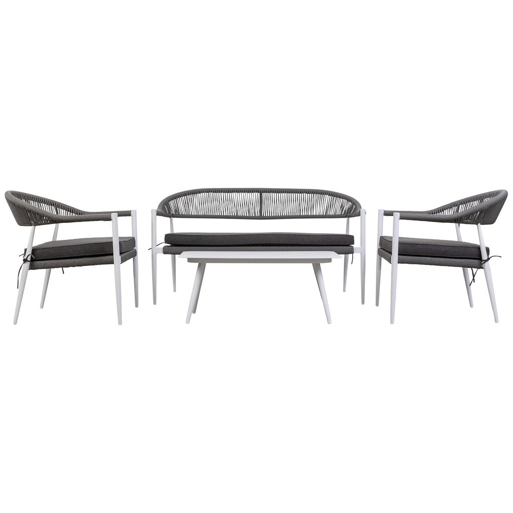Tavolo, divano e 2 poltrone multicolore 100x55x45, 68x69x75, 138x69x75