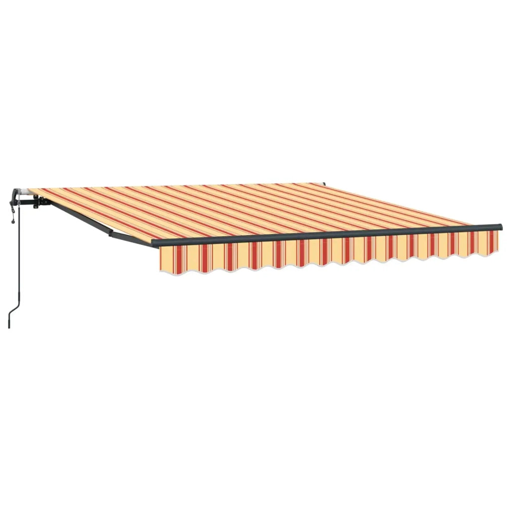 Tenda retrattile-Tenda parasole per balcone Giallo e Arancione 300 x 250 cm 373587